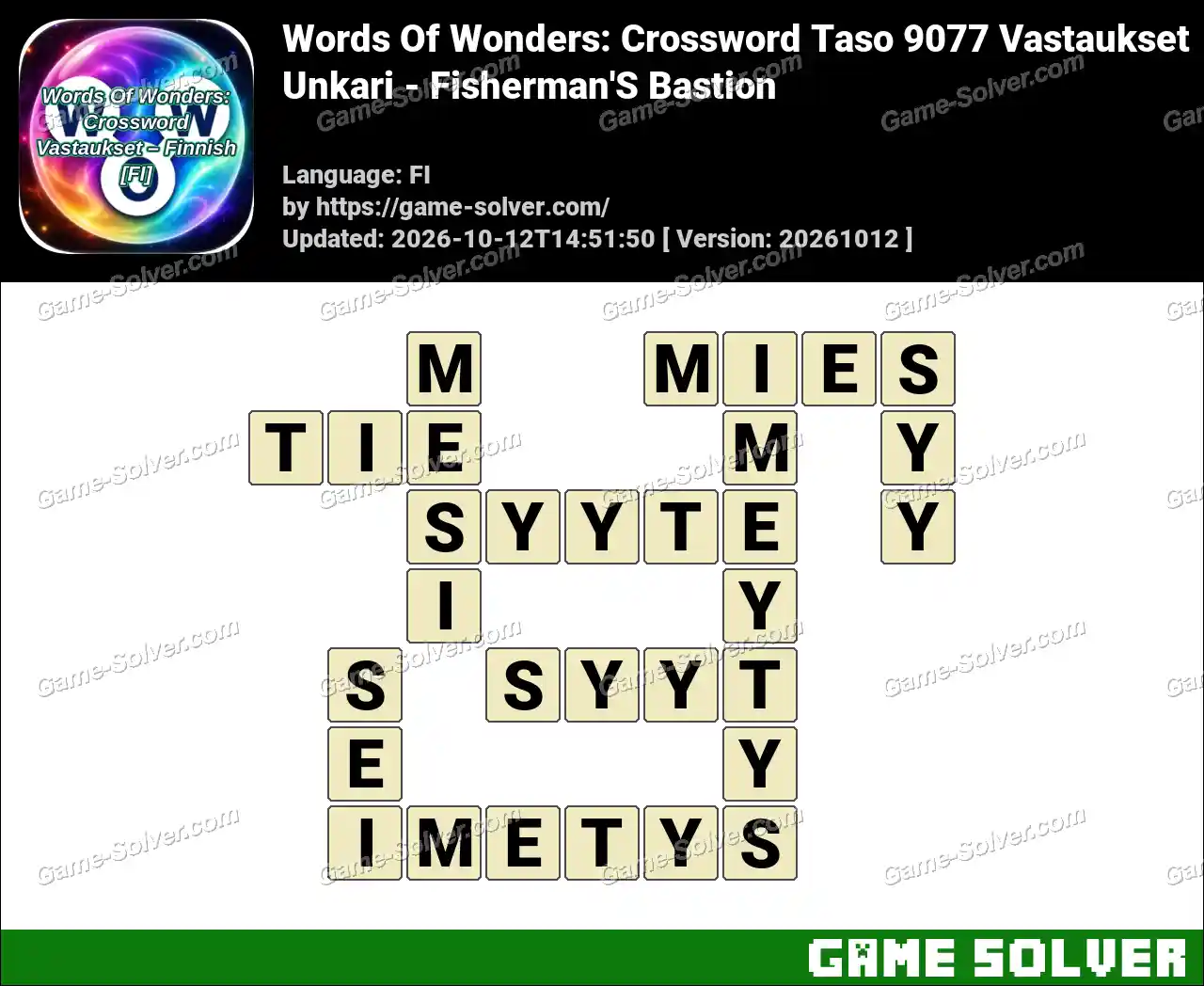 Words Of Wonders: Crossword Taso 9077 Vastaukset – Unkari – Fisherman’S Bastion